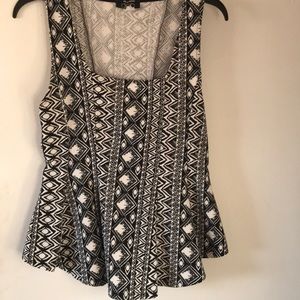 Cropped peplum top